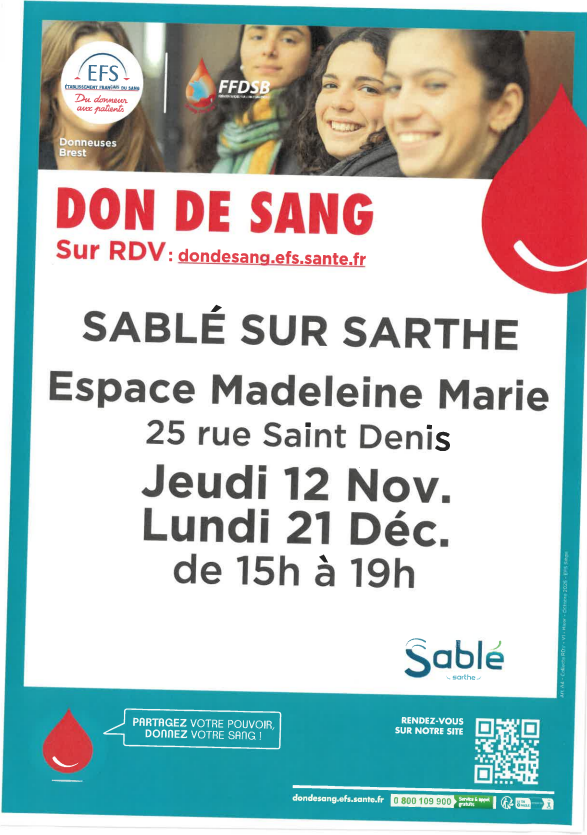 2026 dons du sang